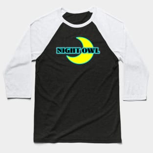 Night Owl Graphic Baseball T-Shirt